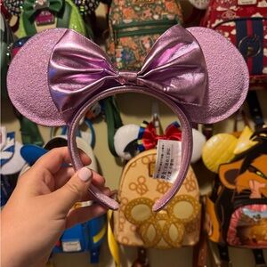 Purple Minnie Mouse Ears Headband